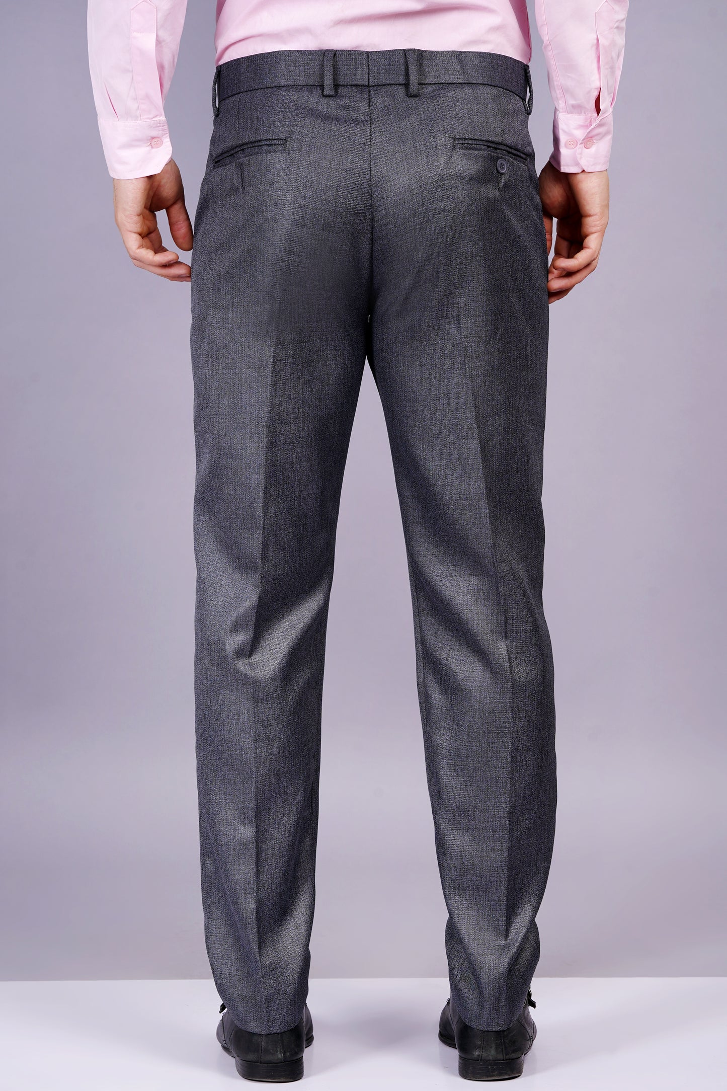 AXOLOTL Premium Two Tone Textured Men Formal Trouser Pant