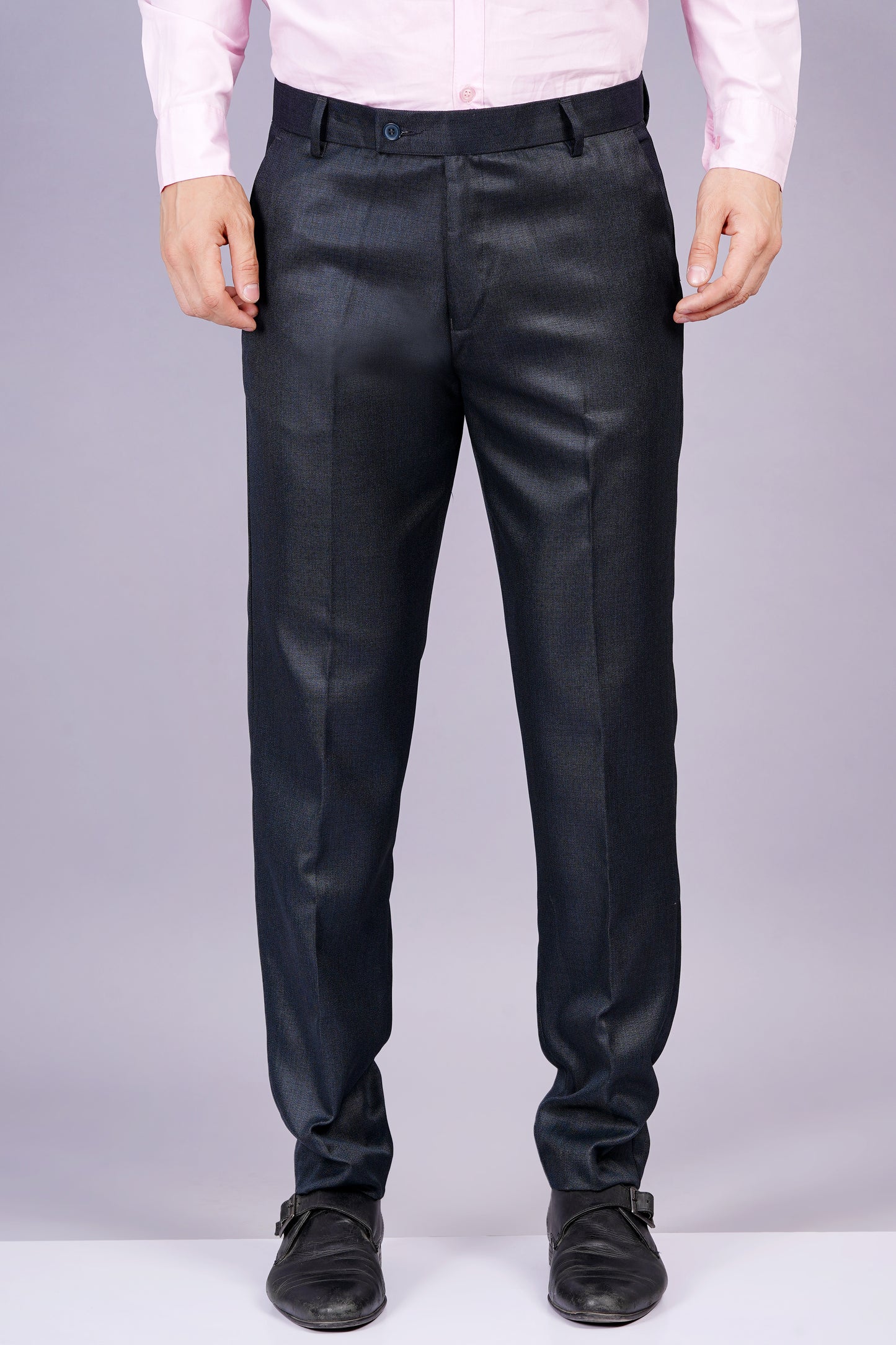 AXOLOTL Premium Two Tone Textured Men Formal Trouser Pant