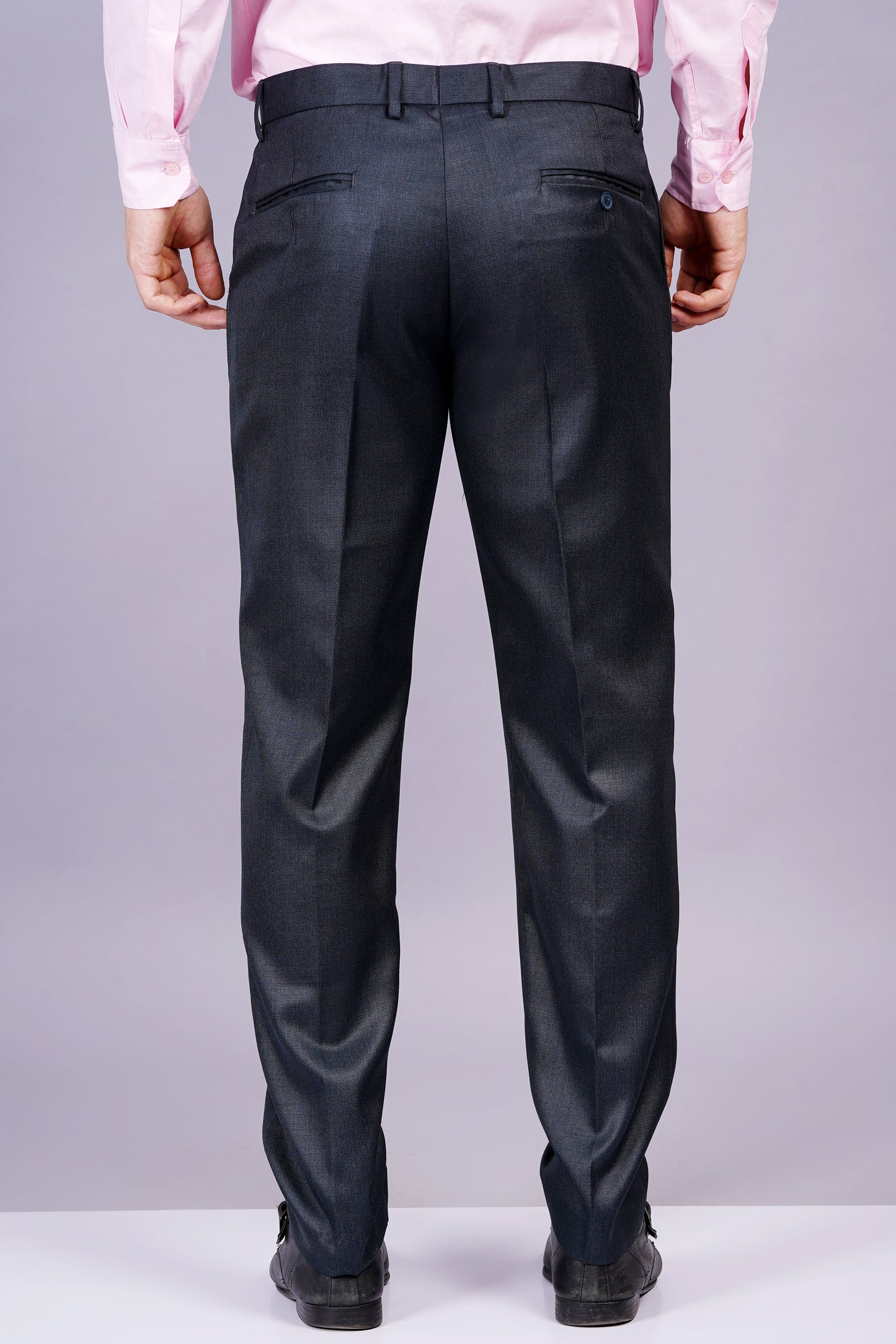 AXOLOTL Premium Two Tone Textured Men Formal Trouser Pant