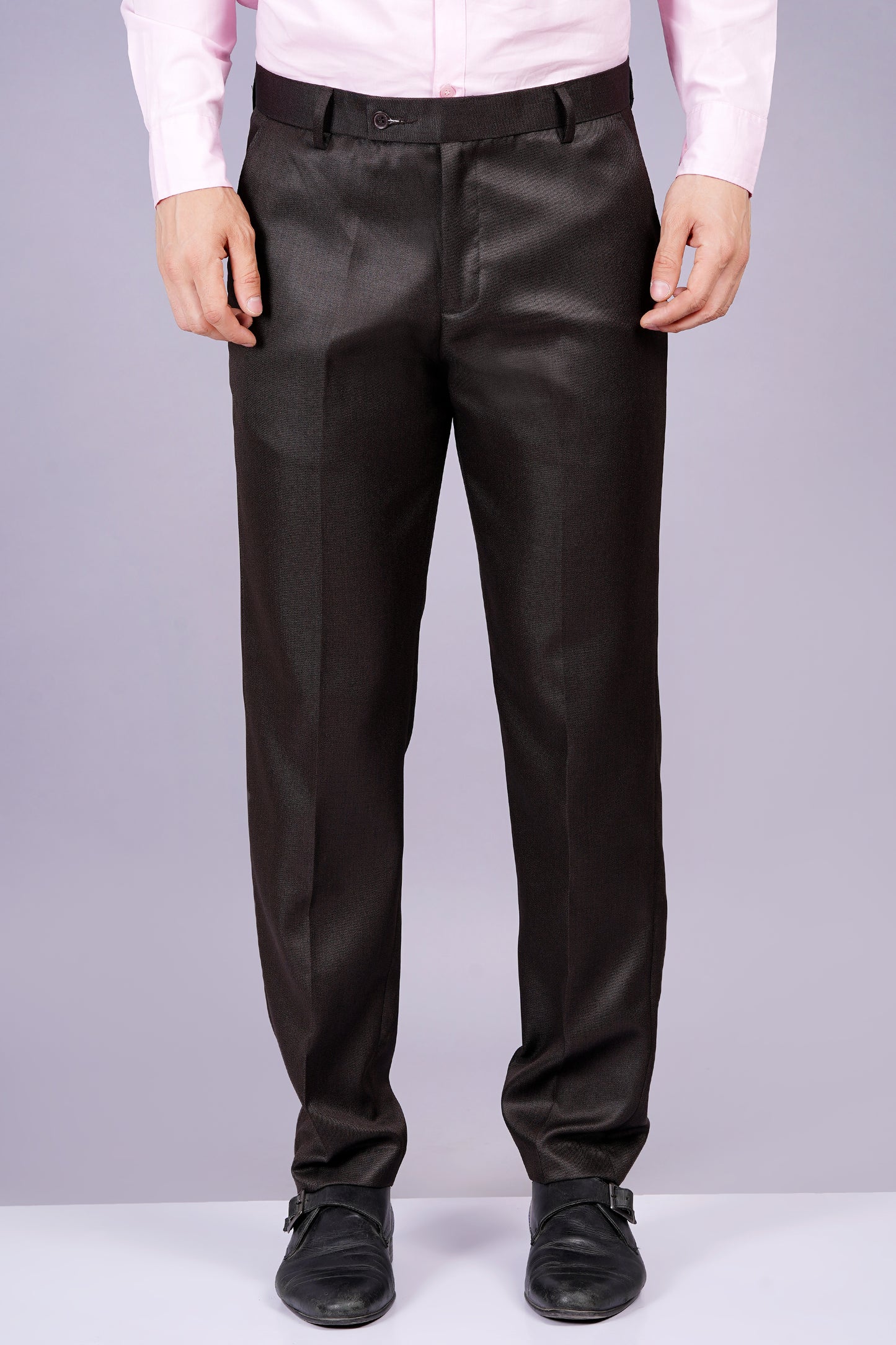 AXOLOTL Premium Two Tone Textured Men Formal Trouser Pant