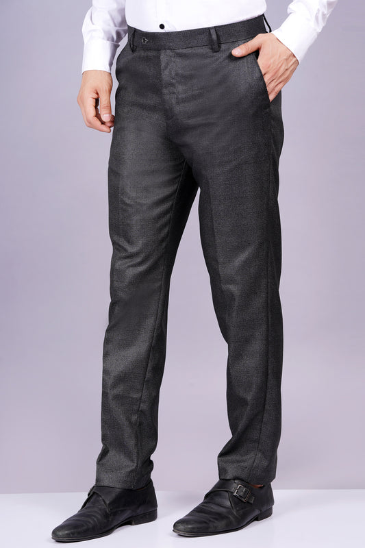 AXOLOTL Elegant Crispy Textured Men Formal Trouser Pant for Office and Parties